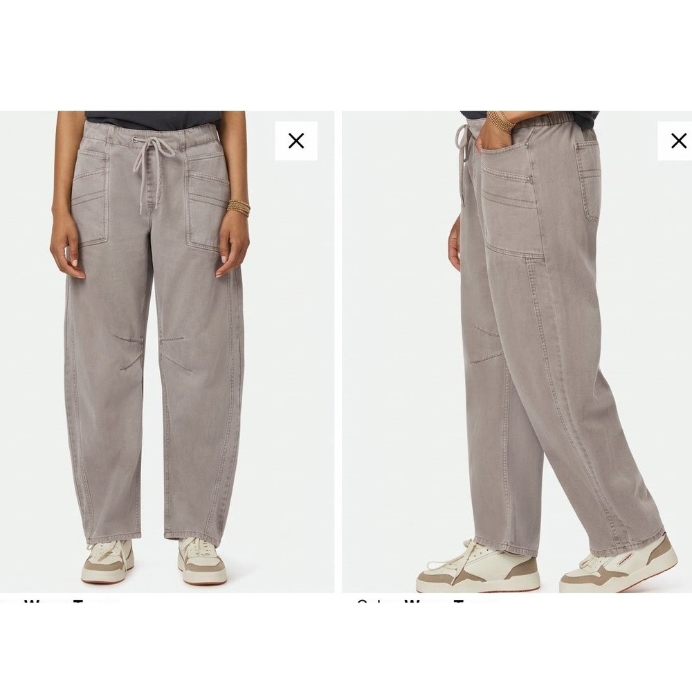 Scotch & Soda The Arc Baggy Barrell Leg Pants Large Iris Garment Dyed Purple NWT